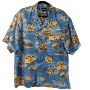 SMI Charlotte Motor Speedway Retro Collector Button Up Shirt Men's Size Large